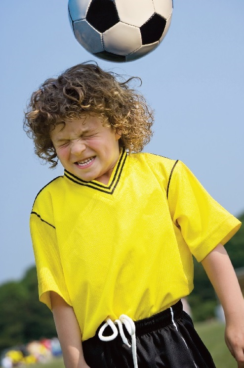 Child with sports injury - concussion